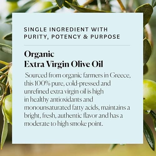 Sky Organics - Organic Extra Virgin Olive Oil, 16 fl oz - Cold Pressed & Unfiltered - Bright, Fresh, Authentic Flavor - Sourced from Farmers in Greece - 100% Pure - Kosher - Natural, Vegan, & Soy Free thumbnail 4