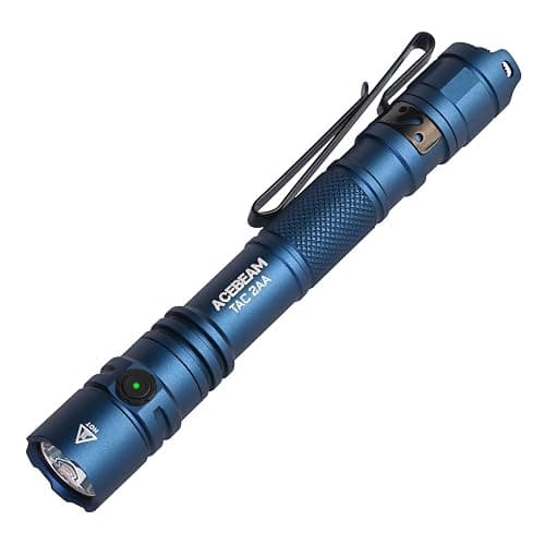 ACEBEAM TAC 2AA EDC Tactical Dual Modes Flashlight Rechargeable, 1400 High Lumens Flashlight, Dual Switch Pocket LED Flashlight, Super Bright Small Flash Light for Emergency, Camping, Home(SFT-25R HI) - Image 1