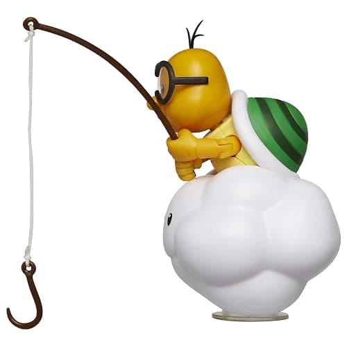 World of Nintendo Super Mario Lakitu 4” Articulated Figure with Fishing Pole thumbnail 4