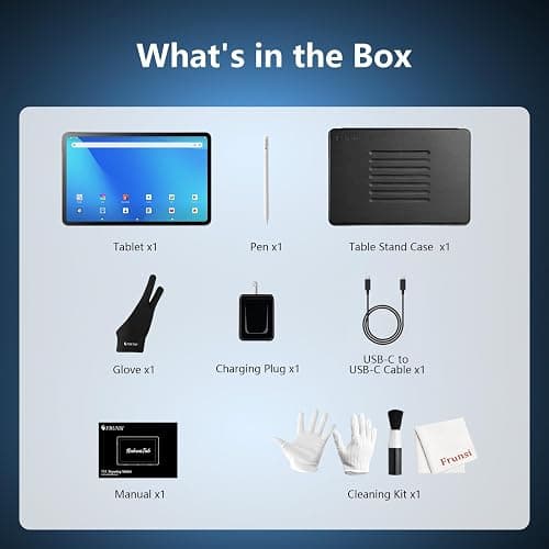 RubensTab T12 Standalone Drawing Tablet, 12 inch Tablet No Computer Needed | No Computer Needed, Octa-Core CPU, Pre-Installed Drawing Apps & Tutorials, More Bonus Items for Beginners, Artists, Students thumbnail 8