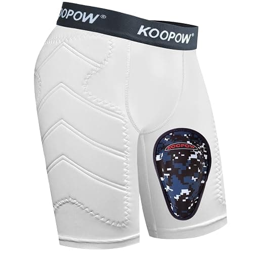 KOOPOW Youth Boys Padded Sliding Shorts with Soft Protective Athletic Cup Underwear for Baseball, Football, Lacrosse - Image 1