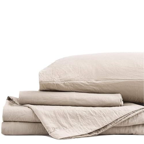 Lanest Housing Twin XL Sheet Set, 2400 Thread Count Soft Deep Pocket Microfiber Sheets, College Dorm Sheets, 3 Pieces Taupe Bedding Sheet & Pillowcases Sets thumbnail 6