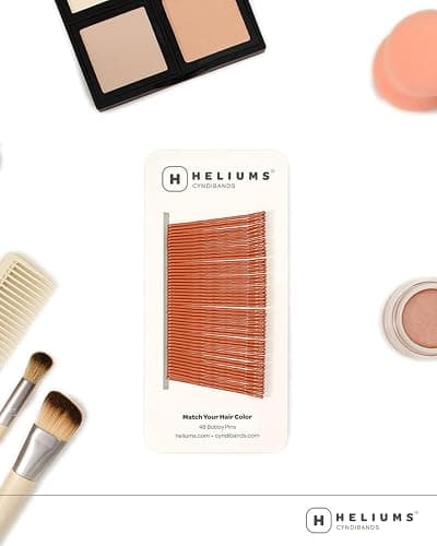 Heliums Bobby Pins - Light Brown - 2 Inch Wavy Hair Pins, Color Matched for Light Brown and Dark Blonde Hair, 48 Count thumbnail 6