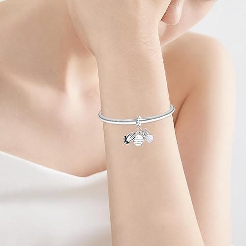 GOINEVA Sun Star Moon Elephant Sunflower Charm for Bracelet Necklace 925 Sterling Silver Charms Happy Birthday Charms for Women Jewelry Gift thumbnail 3