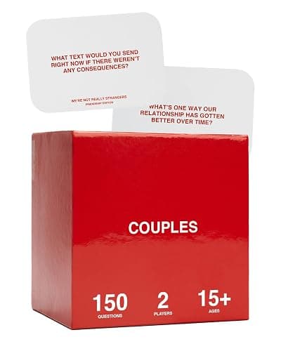 WE'RE NOT REALLY STRANGERS Couples Edition Card Game - 150 Conversation Cards for Couples - 2 Player Game for Memorable Date and Game Nights, Valentine's Gift for Adults and Teens, Ages 15+, 2 Players - Image 1