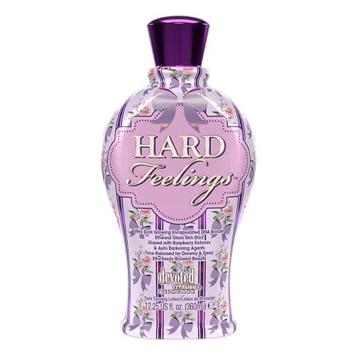 Devoted Creations Hard Feelings - Ultra Dark Glowing Encapsulated DHA Bronzer Dark Tanning Lotion - Image 1