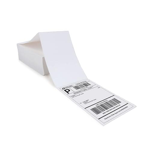L LIKED 4x6 Direct Thermal Labels, 500pcs Perforated Fanfold, Compatible Zebra & Rollo Printers - Image 1