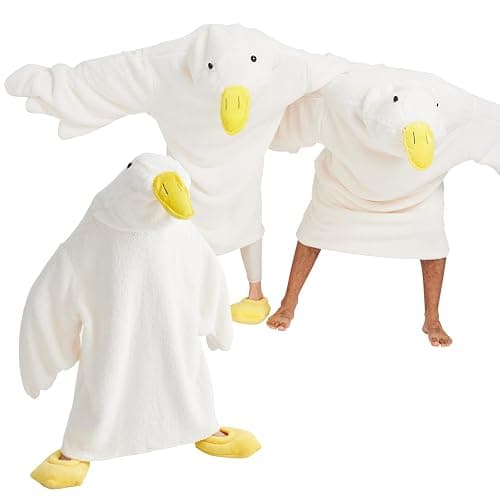 BRAFFWNE Wearable Blanket Hoodie, Oversized Blanket Hooded, Coverage with Easy Movement, Warm and Cozy Flannel, Gift for Kids - Image 1