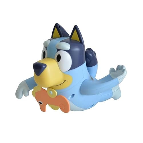 Toomies Bluey Swimming Bath Toy - Bluey Toys Includes Attached Seahorse Baby Toy and Swims on Back or Front - Toddler Bath Toys and Water Toys for Outdoor Play – Ages 18 Months and Up - Swimming Bluey thumbnail 3