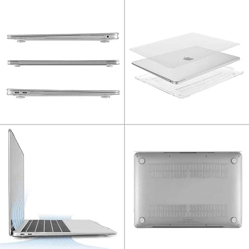 MOSISO Compatible with MacBook Air 13 inch Case 2021, 2020-2018 Release A2337 M1 A2179 A1932, Plastic Hard Shell&Keyboard Cover&Screen Film&Storage Bag for MacBook Air 13.3 inch Case, Crystal Clear thumbnail 5