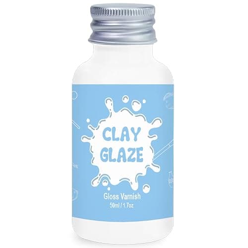 50ml Air Dry Clay Glaze, Protect Clay Surfaces, Delivers Gloss Glaze Effect | Gloss Glaze, Air Dry Clay Varnish, Waterproof, Dustproof,Prevents Clay Scratches & Wear - Image 1