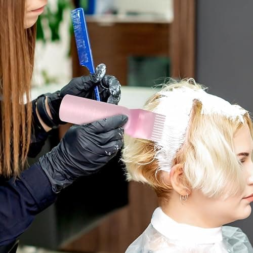 2 Stück Haaröl Applikator, Wurzelkamm Applikator Flasche und Haare Massagebürste, HaarfäRbepinsel Flasche Wurzelkamm Applikator Haarfärbemittel Kamm und Kopfmassage Bürste thumbnail 5