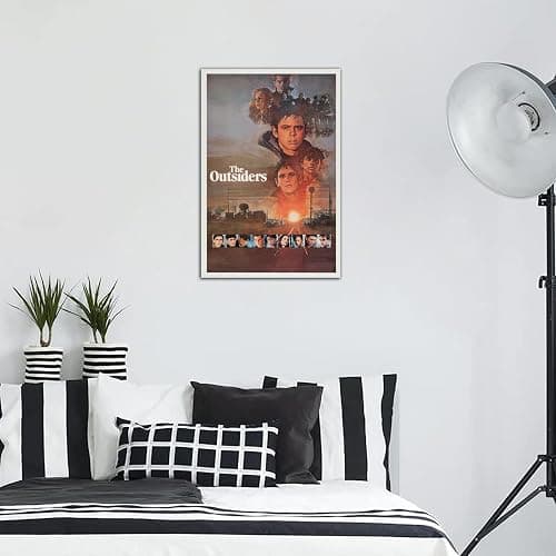 The Outsiders Movies Poster Print Wall Art Canvas Painting Room Aesthetic Bedroom Decoration Pictures (Unframed, (12x18inch(30x45cm) thumbnail 5