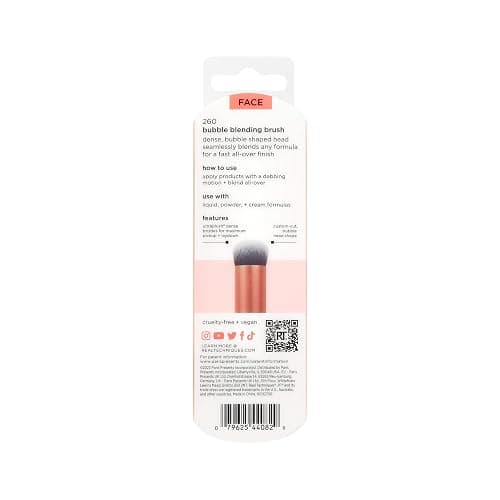 Real Techniques Bubble Blending Makeup Brush, Multipurpose Foundation Brush For Liquid, Cream, & Powder Products, Unique Round Brush Head, Synthetic Bristles, Vegan & Cruelty Free, 1 Count thumbnail 13