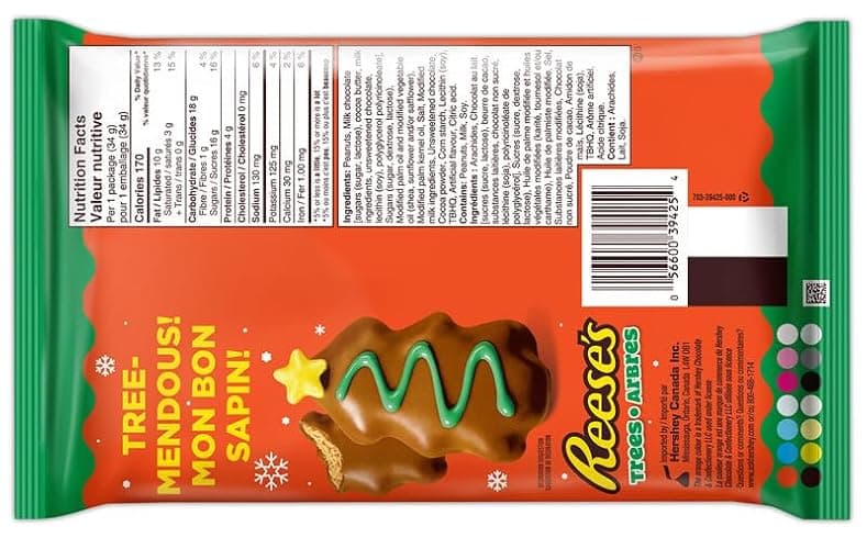 REESE'S Peanut Butter Trees, 6-Pack Christmas Chocolate Stocking Stuffer Candy, 204g thumbnail 2