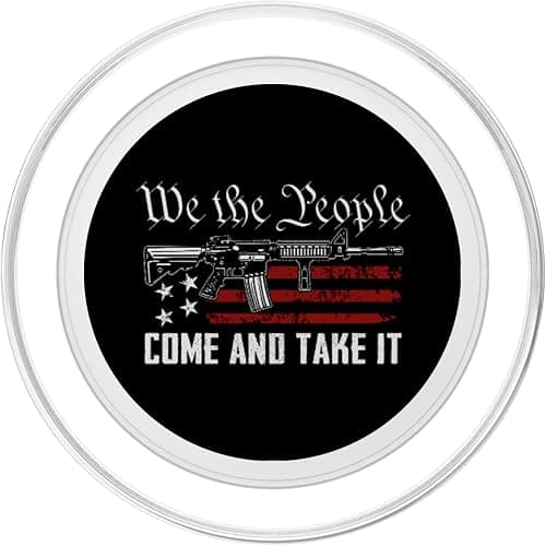 We The People Come And Take It - Pro Guns 2nd Amendment Gun PopSockets PopGrip for MagSafe thumbnail 2