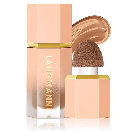 3 Pack Liquid Contour & Highlighter & Blush Makeup Set, Long Lasting Natural Weightless Buildable Contouring Bronzer Blusher Stick Beauty Wand Liquid Highlighter Makeup (Set A) thumbnail 4