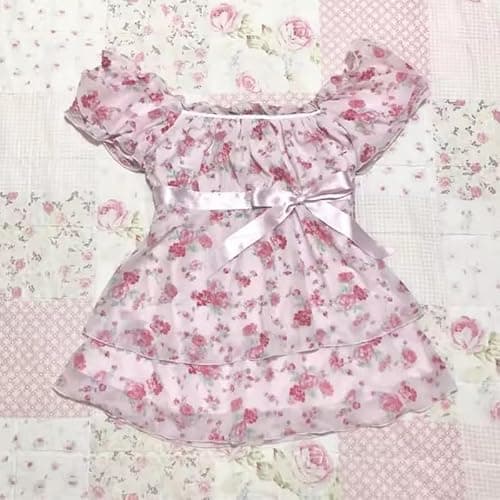 Grunge Emo Goth Shirts Y2k Lace Bow Coquette Babydoll Tops Women Vintage Graphic Tee 2000s Summer Crop Tops thumbnail 7