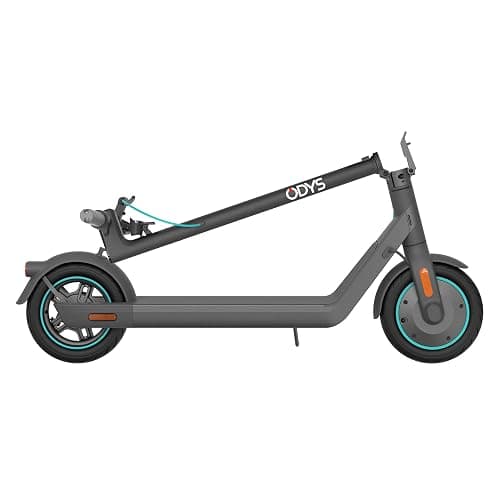 Odys Alpha X5 Faltbarer E-Scooter mit Straßenzulassung & Appanbindung (max 20 km/h, bis zu 50km Reichweite & bis max 119kg Gesamtgewicht, 10" Luftreifen, duales Bremssystem, LED-Farbdisplay, schwarz) thumbnail 11