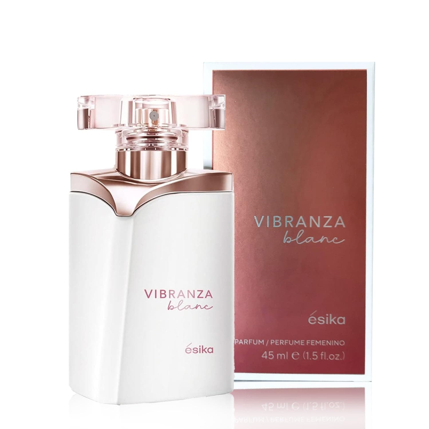 ésika - Vibranza Blanc 45 ml, Perfume para Mujer, Fresco y de Larga Duración, Familia Olfativa Floral, Perfume Femenino, Dulce y Atrevido, con Muy Alta Concentración, para Mujer Segura de Sí Misma thumbnail 2