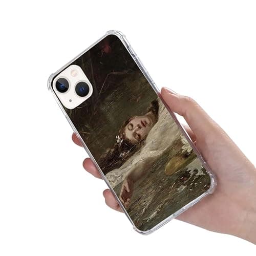 Liehad Fairy Dark Grunge Cottage Core Phone Case Compatible with iPhone 13, Aesthetic Painting Art Cover for Girls Boys, Shockproof Protective TPU Case for iPhone 13 thumbnail 2
