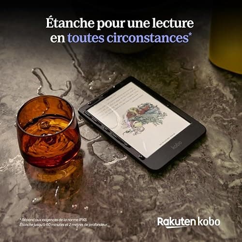 Kobo Clara Colour | Liseuse eBook Couleur | Écran Couleur E Ink Kaleido™ 3 sans Reflets de 6" | Option Mode Sombre | Étanche | Livres Audio | 16 Go de Stockage | Noir thumbnail 7