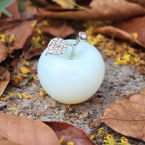 NUZUJX Healing Crystal Apple Paperweight Craft Decoration thumbnail 2
