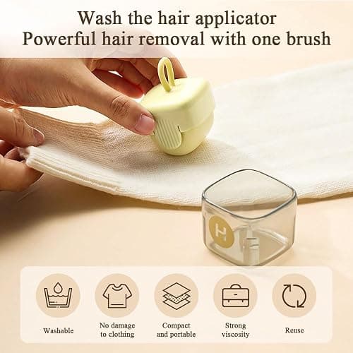 Senbos Washable & Reusable Gel Lint Roller for Pet Hair – Portable Sticky Cleaner for Clothes, Furniture, Car – Travel-Friendly Pet Hair Remover for Dog & Cat Fur, Dust, Lint (Household & On-The-Go) thumbnail 3