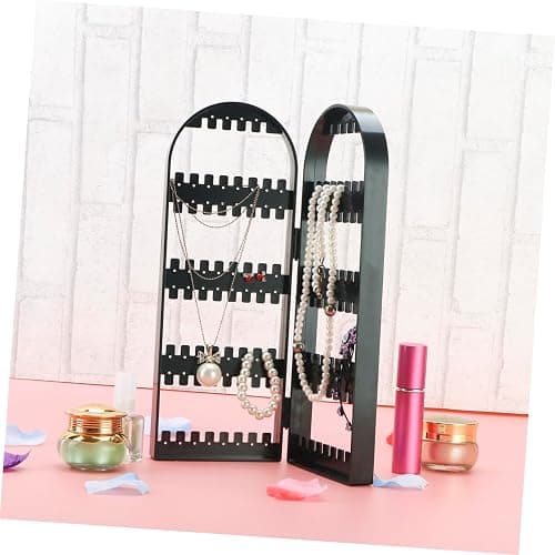 Holibanna Plastic Jewelry Display Stand Organizer Rack for Necklaces Rings and Bracelets Design for Black Jewelry Holder for Neat and Chic Look thumbnail 2