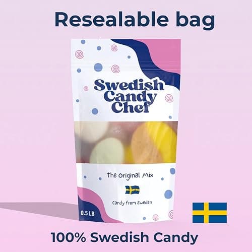 Swedish Candy Chef Mix - Bubs Swedish Candy - Variety Pack - Hand Packed in Sweden - .5LB thumbnail 6