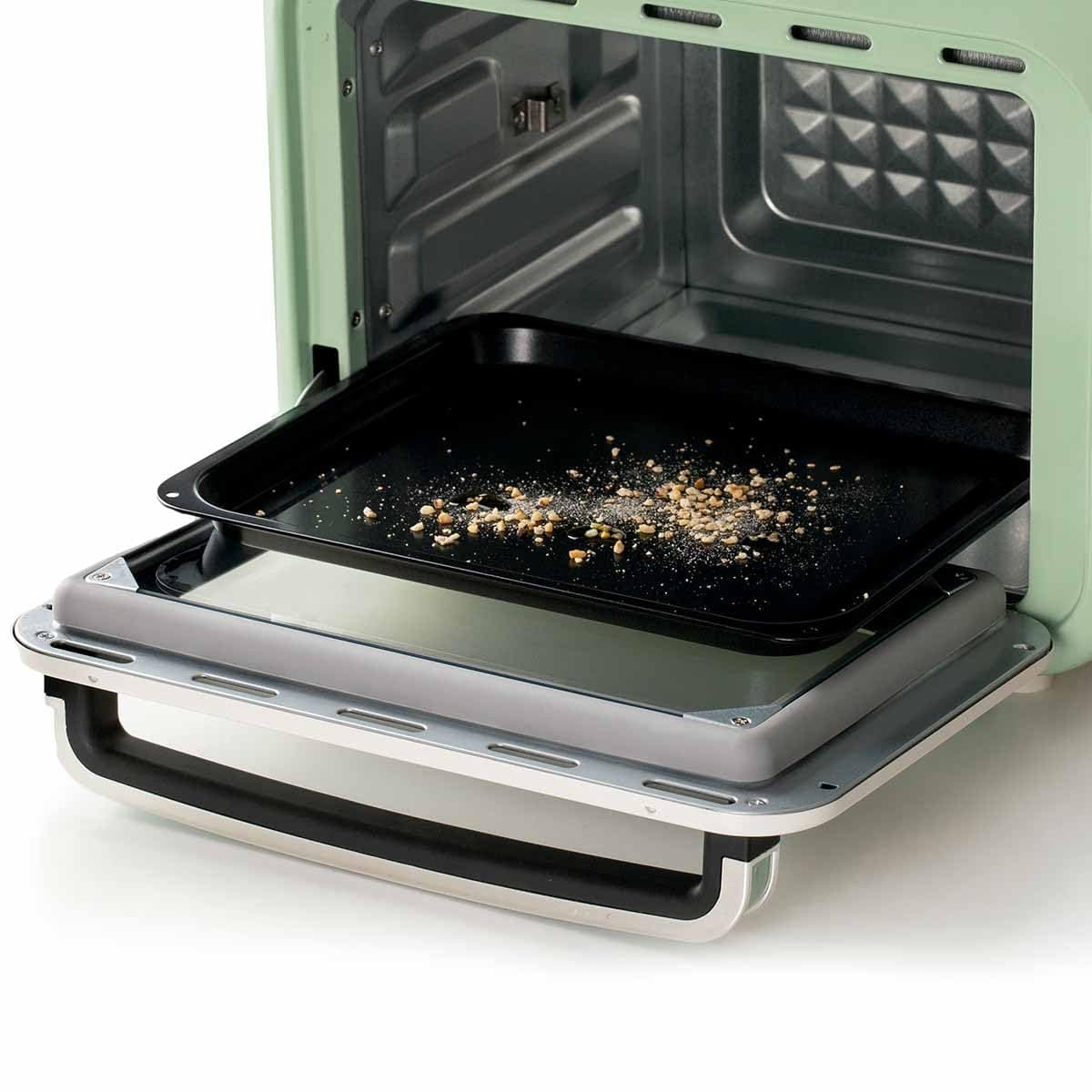 Ariete 4632, Fritadeira 2 em 1, Air Fryer e Forno Elétrico Vintage Verde, Capacidade de 16 Litros, 1400 Wats, Porta Transparente - 127V thumbnail 7
