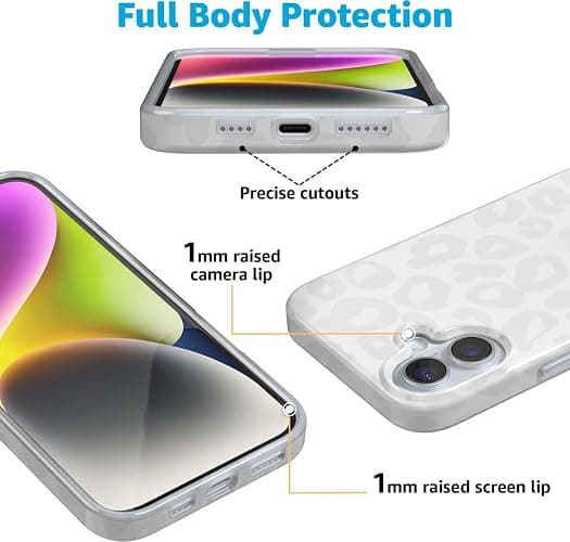 Casely iPhone 16 Plus Case | Into The Wild | White Snow Leopard | Classic Ultra Slim Case Design | Compatible with MagSafe thumbnail 4