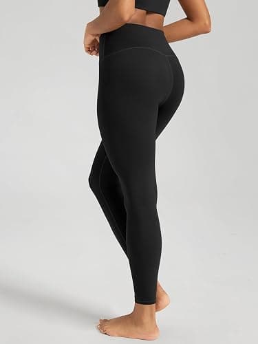 ODODOS Women's Crossover Leggings with Back Pocket, 23" / 25" / 28" Buttery Soft V High Wasit Lounge Yoga Pants thumbnail 4