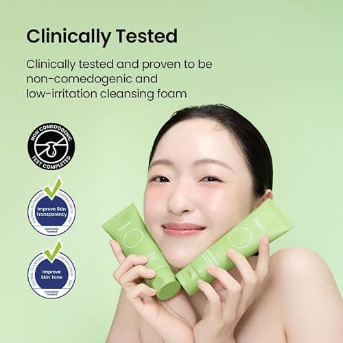 beplain Mung Bean Pore Care Trio - Cleansing Oil & Cleansing Foam &Clay Mask | Korean Skin Care | Suitable for Sensitive Skin thumbnail 7