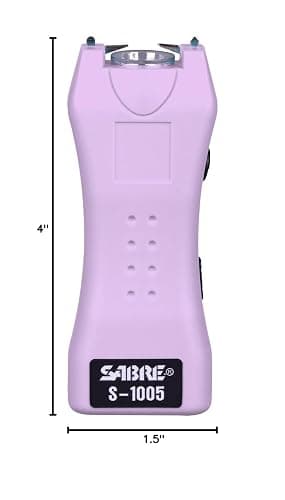 SABRE Pepper Spray & 2-in-1 Stun Gun with Flashlight, Self Defense Kit, Fast Flip Top Safety, Finger Grip for Better & Faster Aim, Painful 1.60 µC Charge, 120 Lumen LED Light, Rechargeable, 0.54 fl oz thumbnail 9