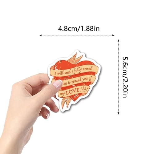 55PCS Hamiltons Merch Stickers, Cute Cartoon Aesthetic Vinyl Musicals Gifts Waterproof Decals for Laptop Bumper Skateboard Water Bottles Phone thumbnail 2