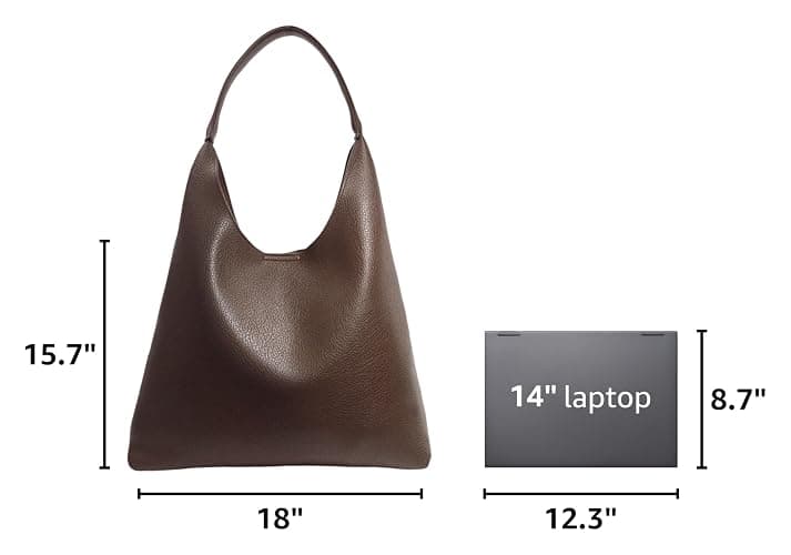 Hobo Bags for Women Soft Vegan Leather Shoulder Handbag Slouchy Tote Purses thumbnail 3
