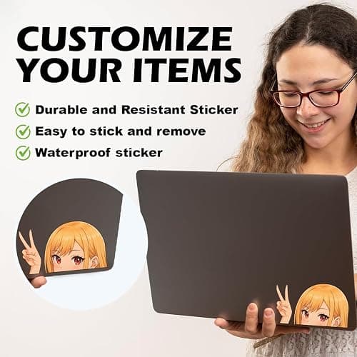 My Dress-Up Darling Marin Anime Manga Decal Stickers pekeers Ideal for Cars Laptop Skateboard (Marin Pekeer) thumbnail 5