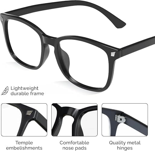 livho High Tech Blue Light Glasses - Advanced Blue Light Blocking Computer Glasses - Screen Fatigue & UV Protection thumbnail 3
