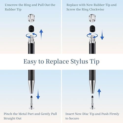 ChaoQ 2-in-1 Stylus Pen for Touchscreen, 12pcs High Sensitivity and Precision Stylus Pens for iPad iPhone Android Suitable for All Touch Screens thumbnail 5