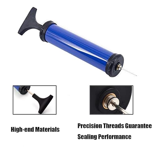HDNNC Portable Ball Pump, Air Pump with 4 Needles 2 Nozzle 1 Extension Hose Great for Basketball Football Volleyball Soccer thumbnail 3