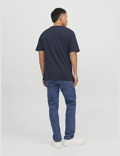 JACK & JONES Men's Jjeorganic Basic Tee Ss O-Neck Noos T-Shirt - M - Blue (Navy Blazer Detail: Slim) thumbnail 5