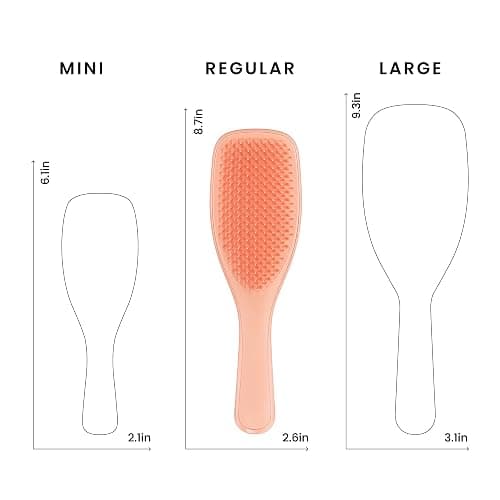 Tangle Teezer Ultimate Detangler Brush, Straight to Wavy, Apricot | Patented two-tier, regular-flex teeth reduce breakage & split ends on wet or dry hair; Shower-friendly hairbrush for all ages thumbnail 8