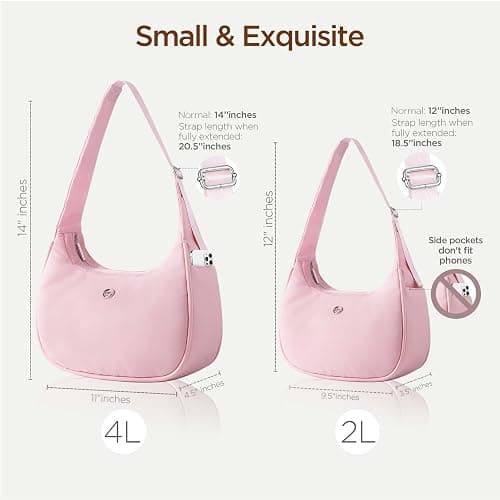 Babysun Mini Shoulder Bag Women Nylon Crescent Bag Underarm Shoulder Purse Women's Shoulder Handbags Small Tote Bag thumbnail 3
