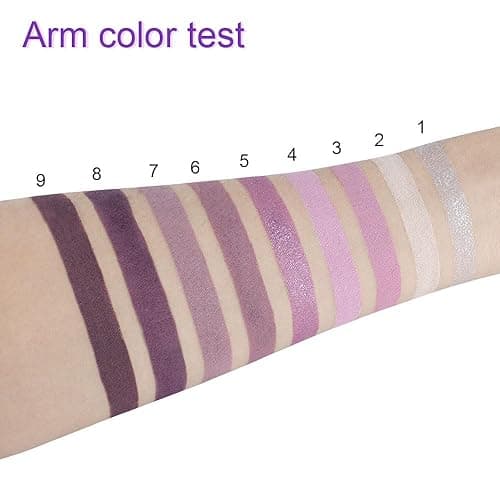 ORANOT 9Colors Eye Shadow Palettes Makeup,Dark Purple Plum Lavender Mauve Black Smoky Eyeshadow Palette for Older Women Natural Powde Eye Shadows Waterproof Long Lasting Naturing-Looking - 9Colors-Dark Purple Plum Lavender thumbnail 3