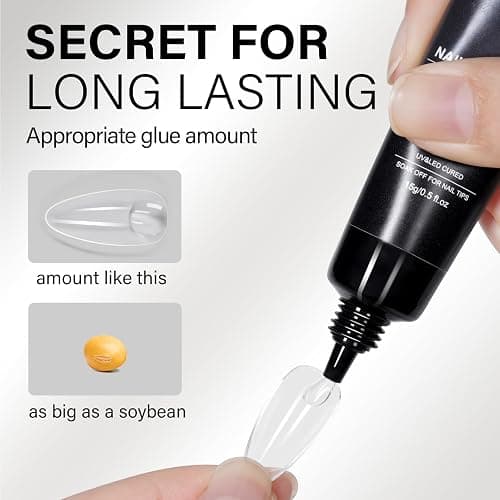 AILLSA Gel Nail Glue for Nails Tips, Solid Super Strong Gel Glues 15g | Professional Fake Acrylic Soft Nails Glue U V Lamp Curing Needed - Long Lasting thumbnail 5