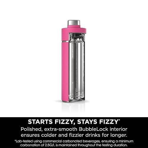Ninja Thirsti Water Bottle and Flask 530 ML with Leak-Proof Lid, Designed for Carbonated, Hot & Cold Drinks, Ideal for Travel & Sports, Triple Insulated, Stainless Steel, Hot Pink, DW1801EUUKBP thumbnail 8