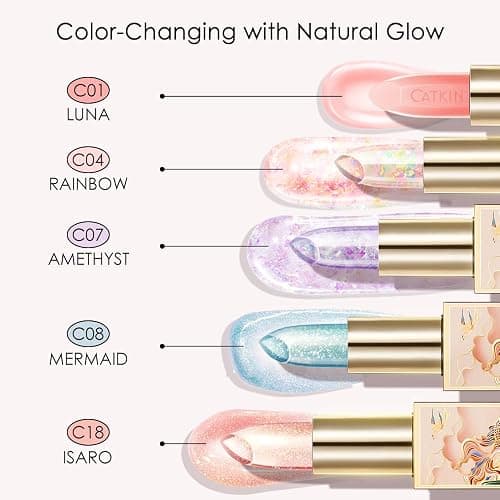 CATKIN Lip Balm Moisturizer Repair Lip Skin Pink Transparent (C07 Amethyst) thumbnail 6