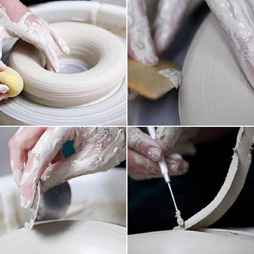 ReArt Natural Air-Dry Clay, Pottery Clay10LBs with 40 Pcs Pottery Tools Clay Sculpting Tool Set, All-Purpose Modeling Clay (White) thumbnail 6