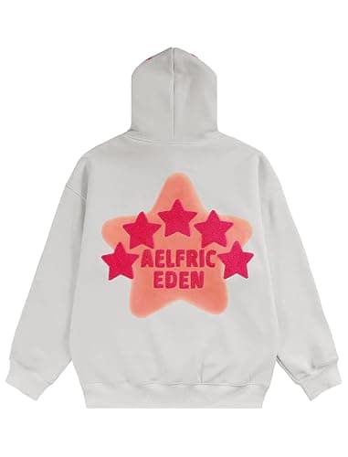 Aelfric Eden Graphic Hoodies for Men Y2K Printed Hoodie Sweatshirt Casual Oversized Long Sleeve Vintage Streetwear Pullover thumbnail 2
